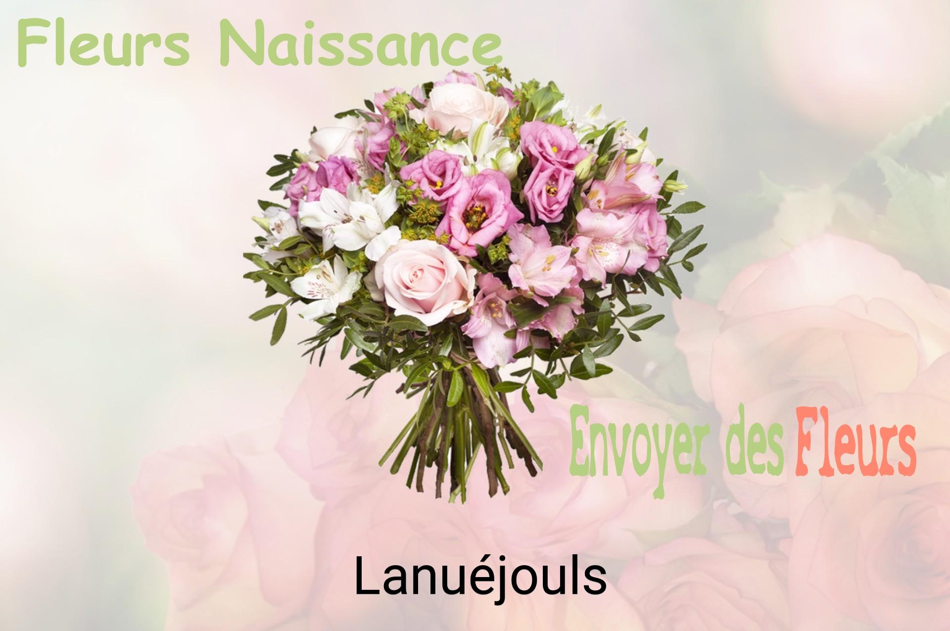 Bouquet de fleurs de naissance livré à Lanuéjouls